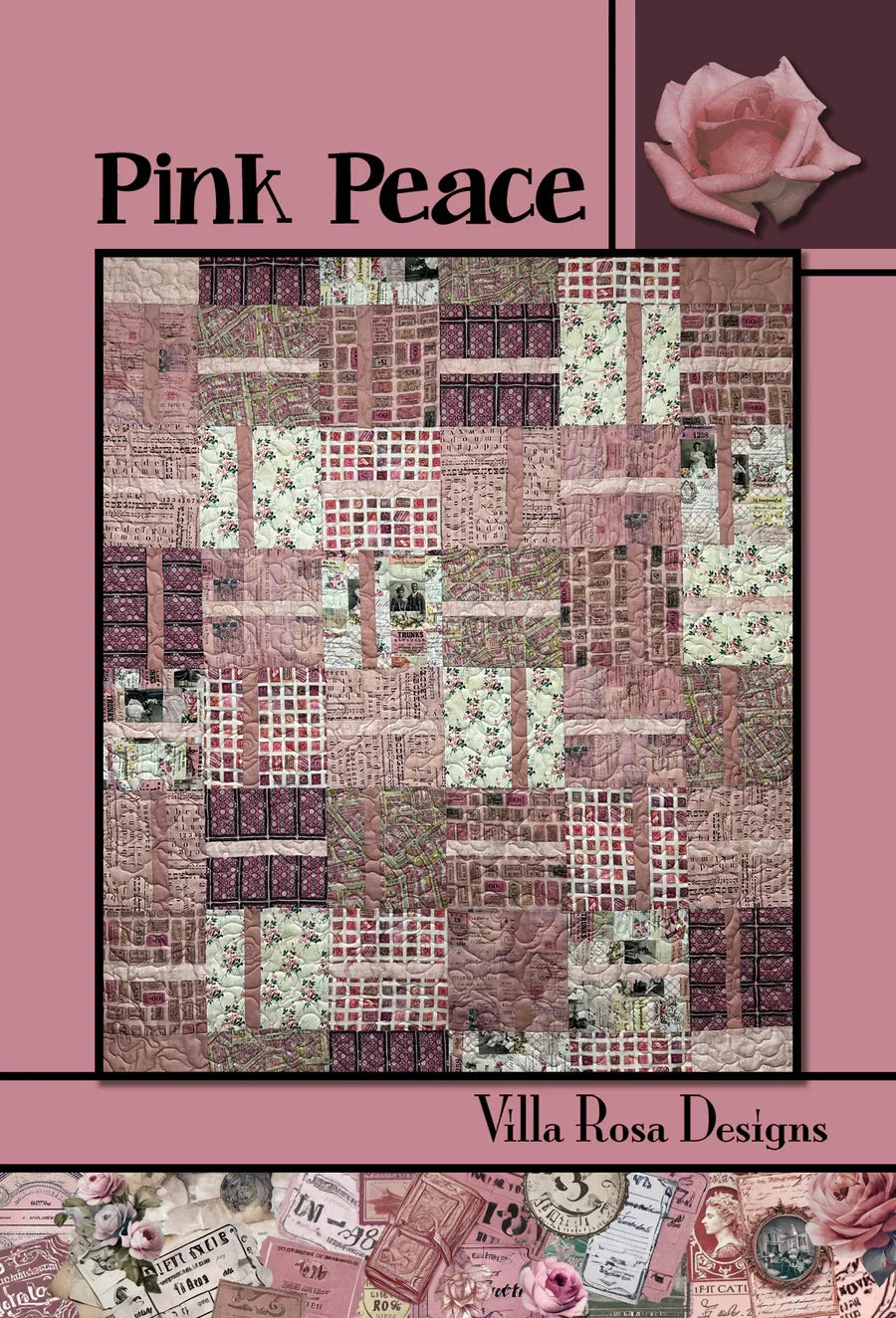 Pink Peace - Villa Rosa - 48 x 55 - FQ's