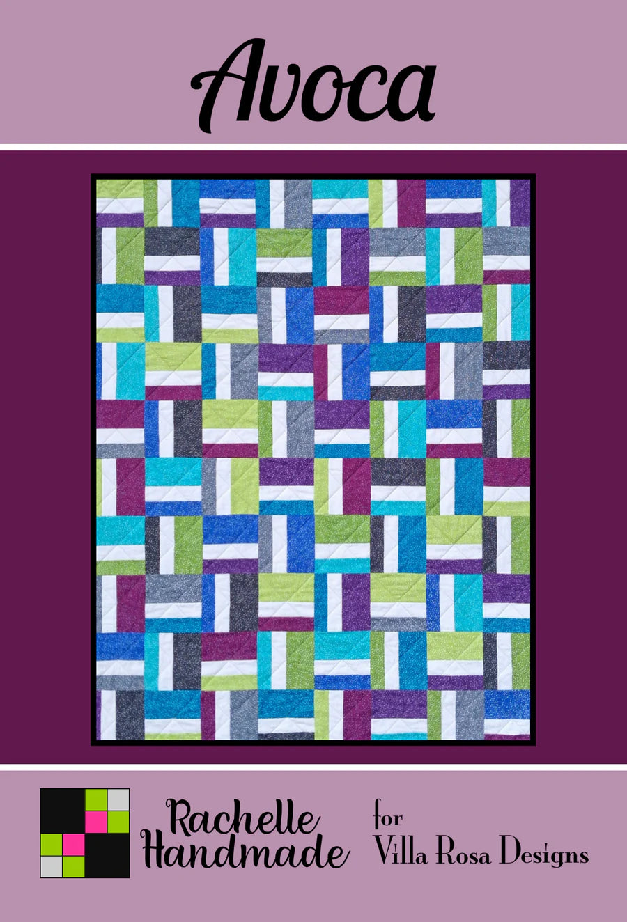 Avoca Quilt Pattern (48" x 60") by Rachelle Handmade from Villa Rosa Designs