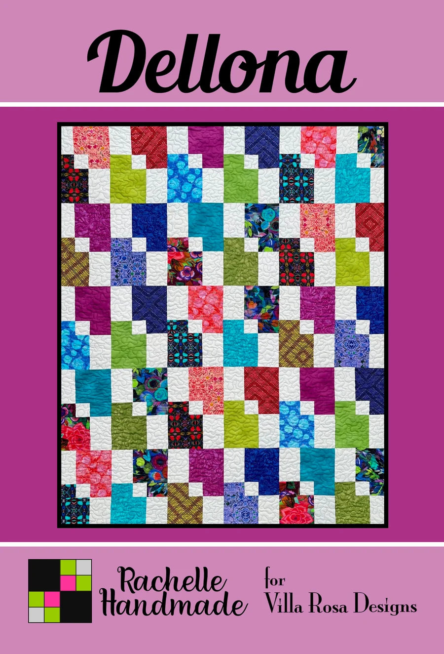 Dellona Quilt Pattern (48" x 60") by Rachelle Handmade from Villa Rosa Designs