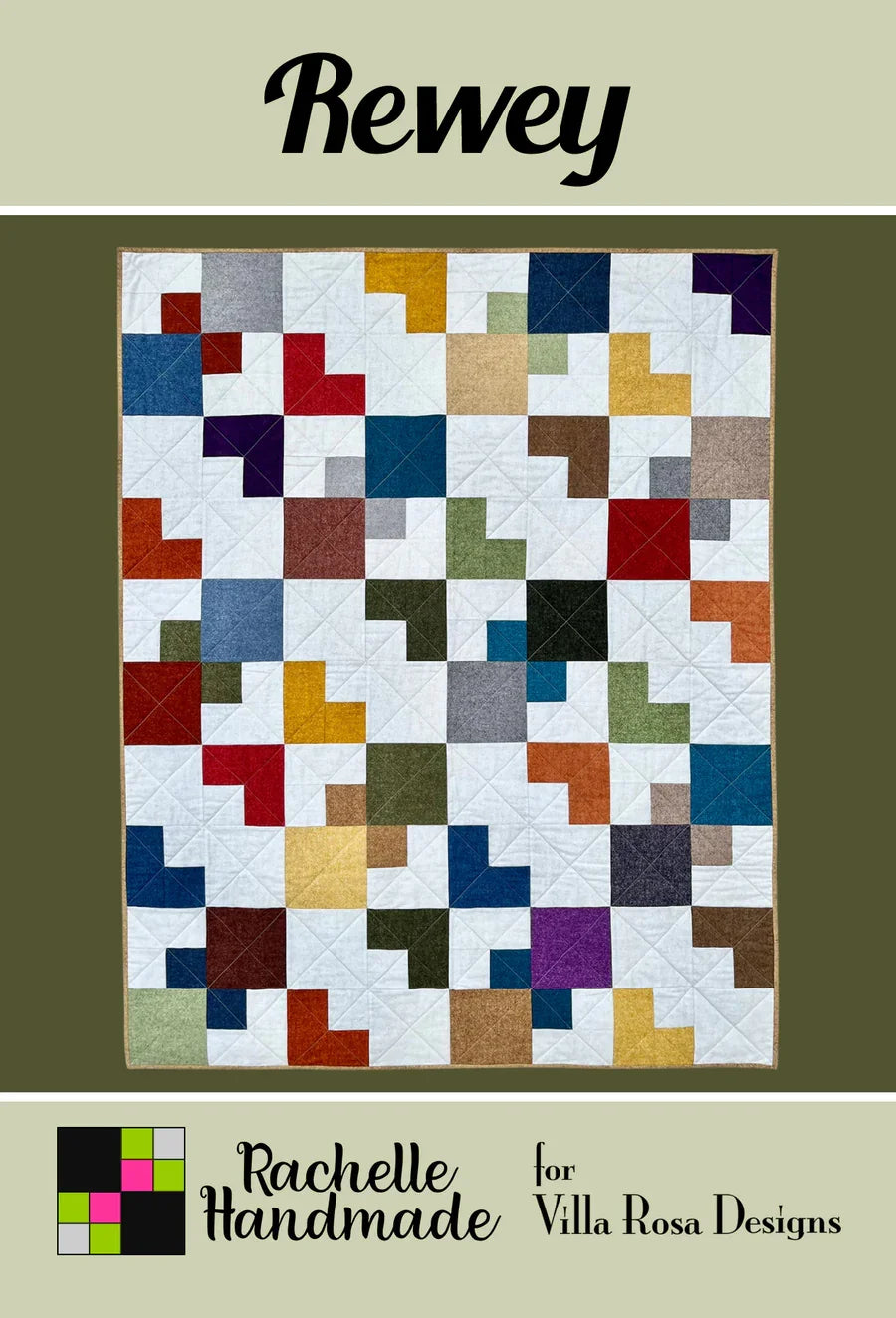 Rewey - Villa Rosa - 48 x 60 -  6" Blocks - Fat 8ths