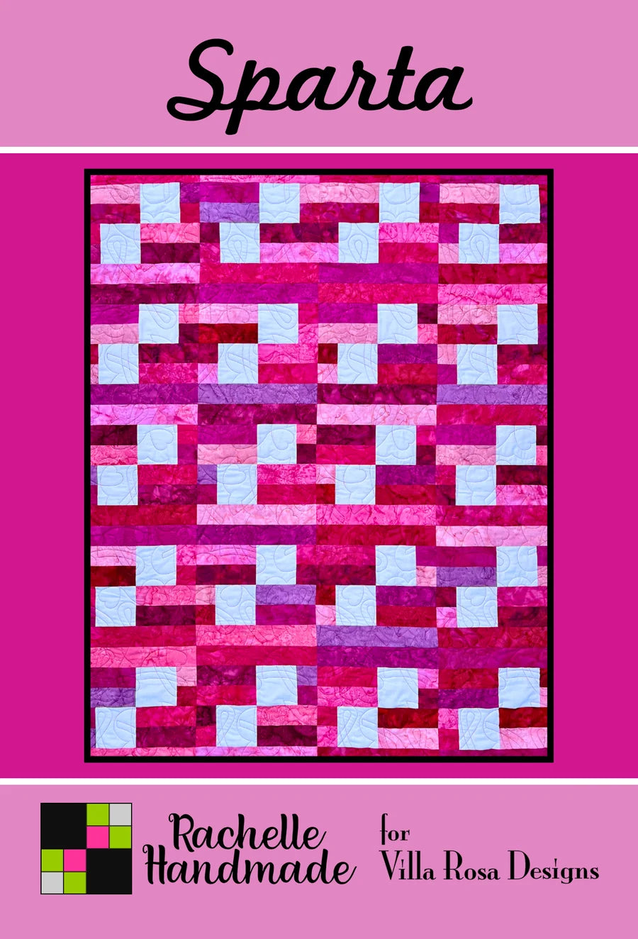 15. Sparta Quilt Pattern (48" x 60") by Rachelle Handmade from Villa Rosa Designs