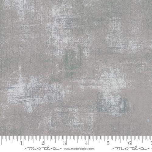 Moda Grunge Silver Fabric – Gray Blender by BasicGrey