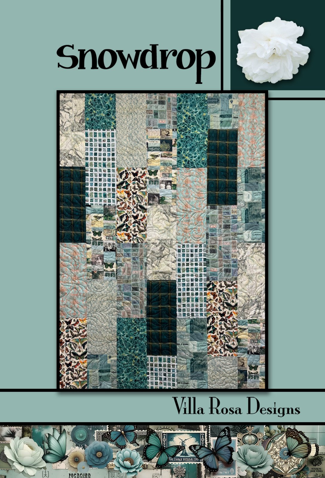 Snowdrop - Villa Rosa - 42 x 60 - FQ's