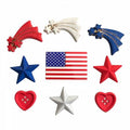 Buttons Galore Stars & Stripes Buttons – Red, White & Blue Patriotic Button Pack