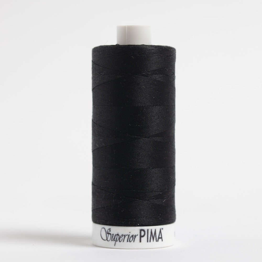 Superior Threads - Superior PIMA - Black 50wt Cotton Thread Spool