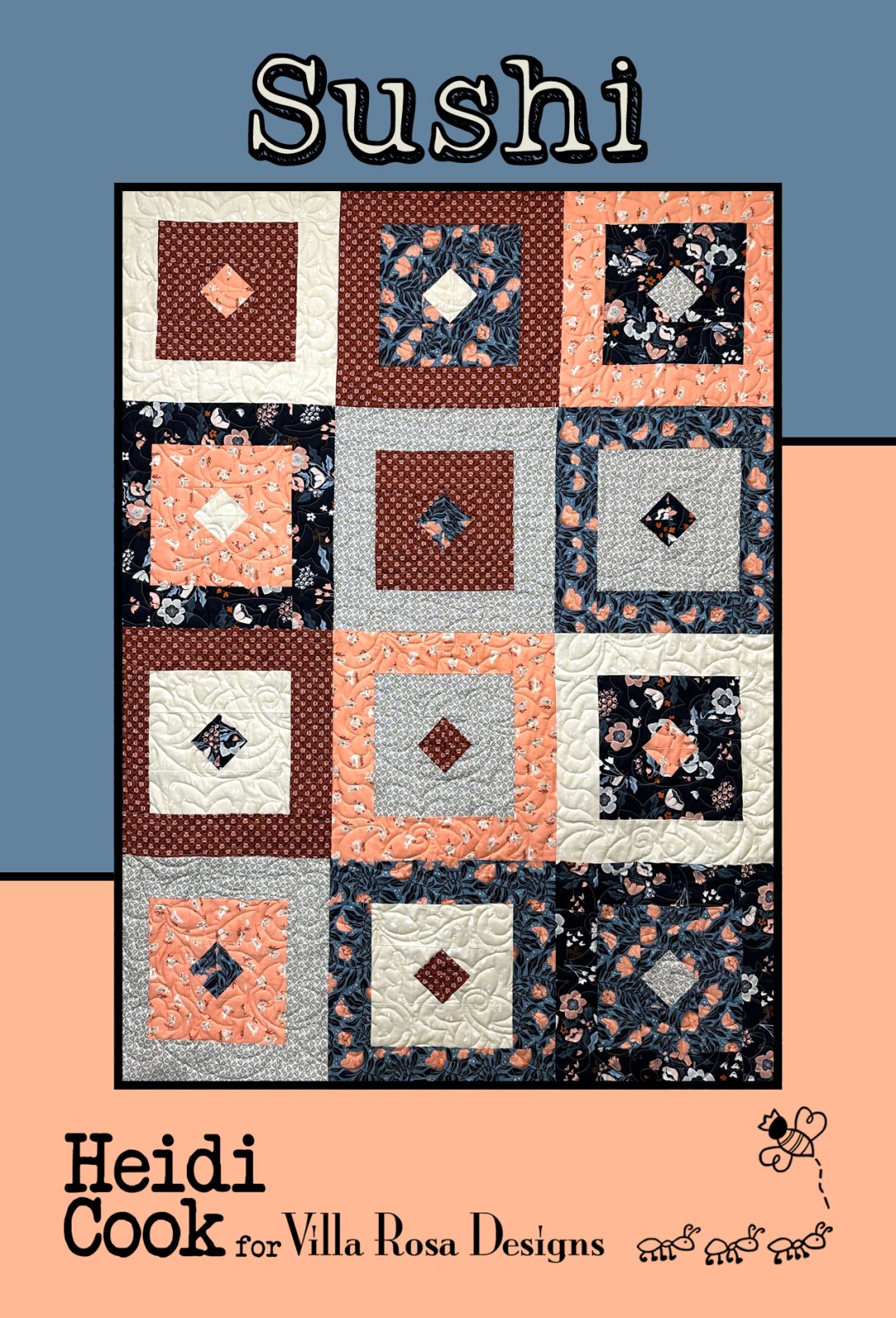 SUSHI - Villa Rosa - 48 X 64 - Theme/Yardage