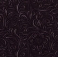 Moda Western Basics Tooled Leather Black Fabric – Black Blender by Sara Khammash