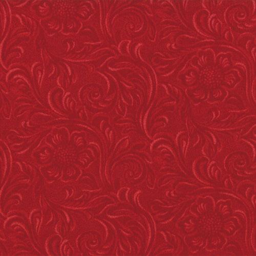 Moda Western Basics Tooled Leather - Dark Red Blender by Sara Khammash