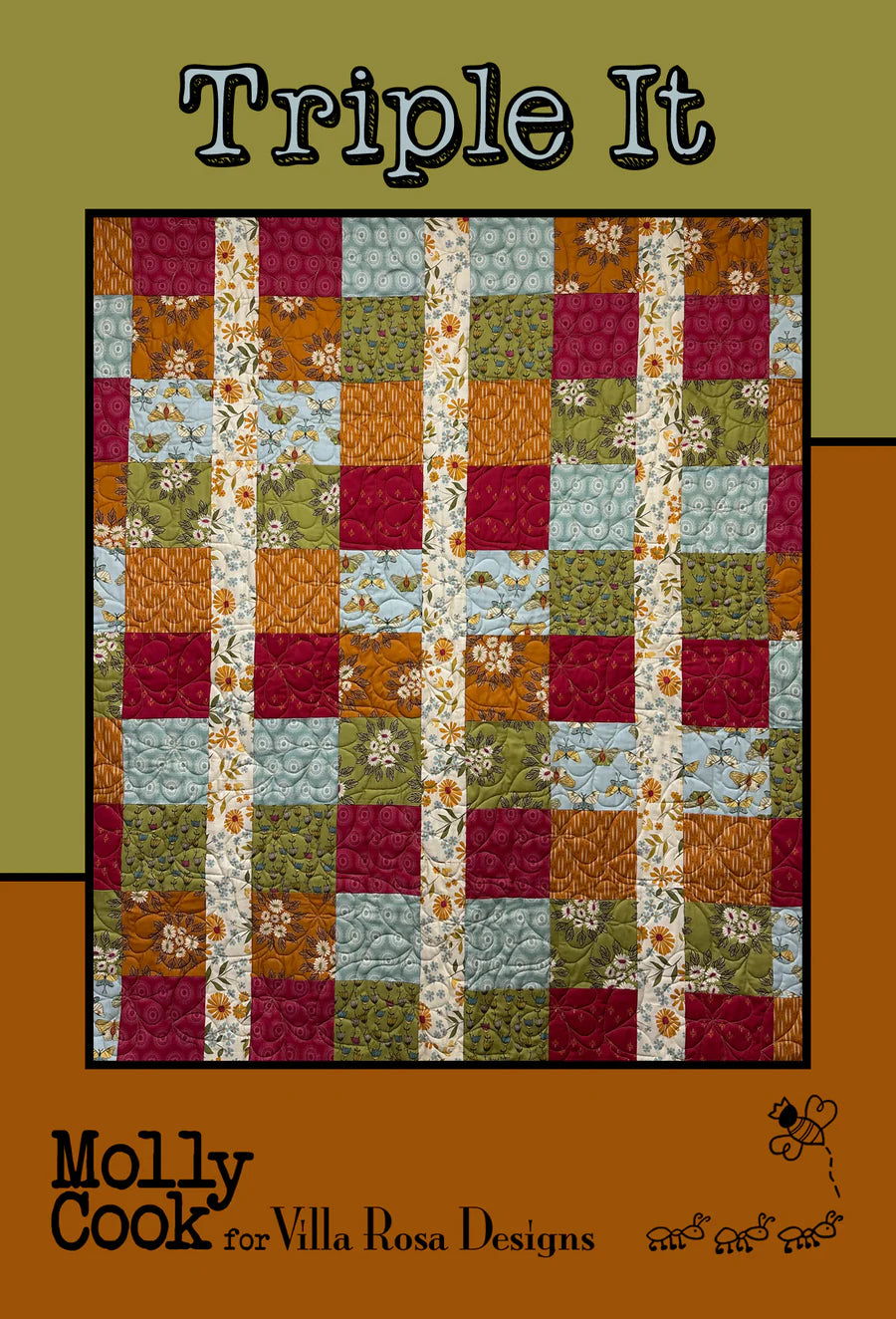 Triple It Quilt Pattern by Villa Rosa Designs