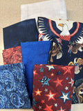 QT Fabrics American Tapestry United Stars Quilt Kit – Patriotic 55.5 x 73 Throw Quilt by Dan Morris