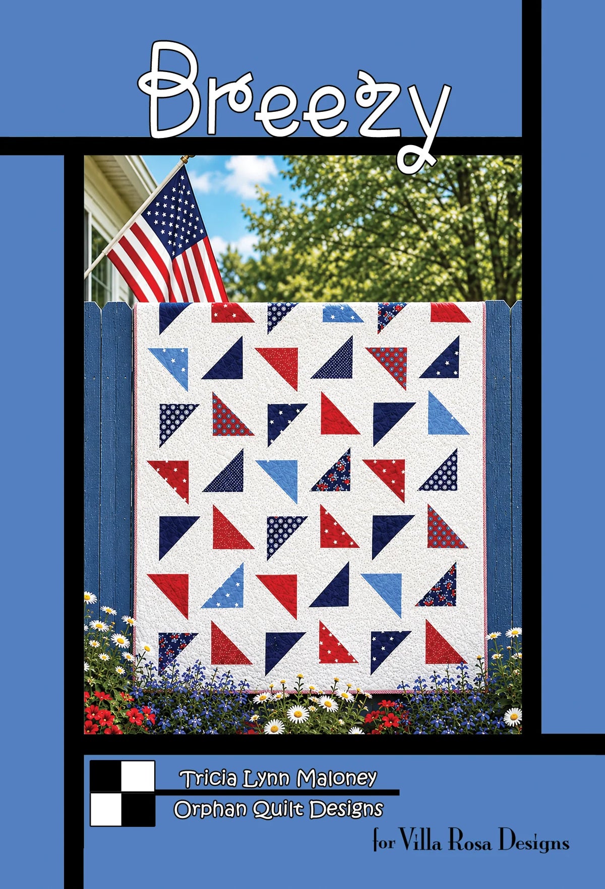 Breezy by Orphan Quilts Designs - Quilt Pattern – 58"x67" by Villa Rosa Designs