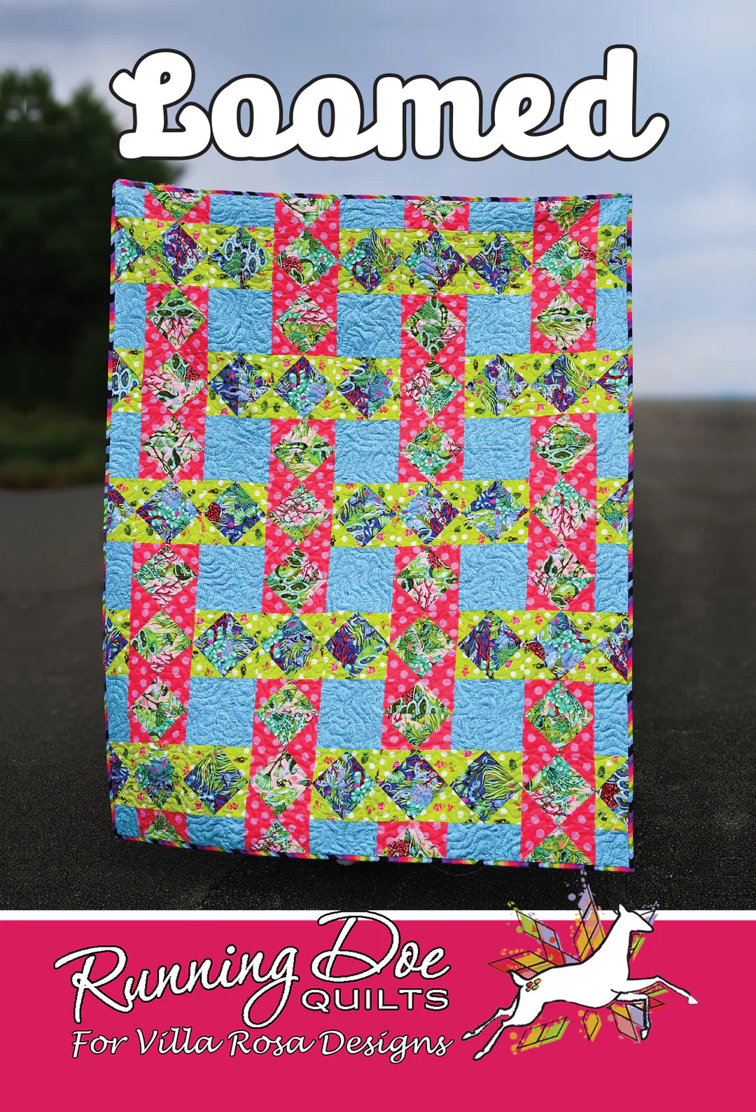 Loomed by Running Doe Quilts - Quilt Pattern – 56" x 70” by Villa Rosa Designs