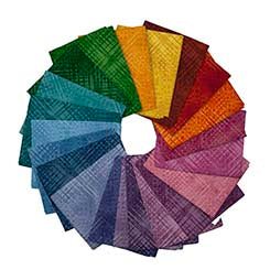 QT - Vertex - Jewel Weave Blender 21 Piece Fat Quarter Bundle – Tonal Texture Blender Bundle