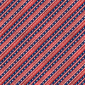 Americana Diagonal Stripe Red Fabric - by Stephanie Marrott - for Wilmington Prints