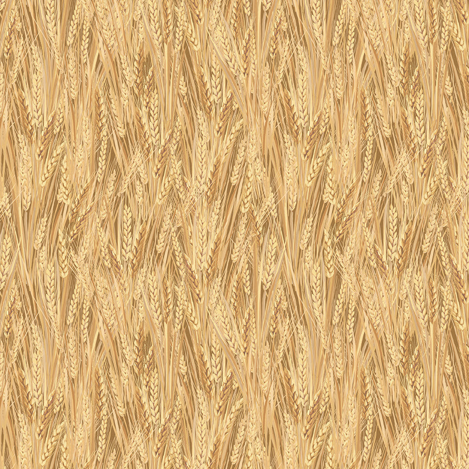 Home on the Plains Wheat Field Fabric – Quilting Across the Dakotas Limited Edition Shop Hop Cotton by Benartex