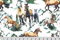 Wild Horse Digital Cuddle® Basil Fabric – 58/60" Minky by Shannon Fabrics