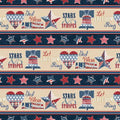 Wilmington Prints - Stars of Valor Repeating Stripe Multi - by Beth Grove