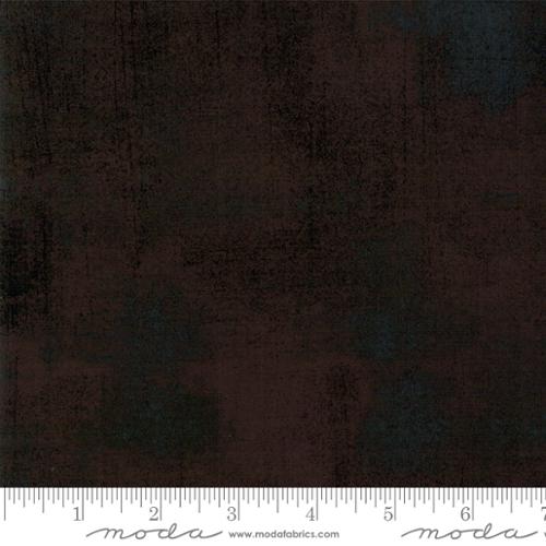 Moda Grunge Winter Coal Fabric – Black Blender by BasicGrey