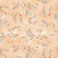 Clothworks Serenity Fronds Orange Fabric – Orange Botanical Blender by Kendra Binney