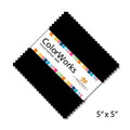 Northcott Colorworks Black Chips - 42-Piece 5" Fabric Squares by Northcott Studio