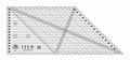 45 Degree Diamond Dimensions 8" Ruler - Creative Grids - CGREU2