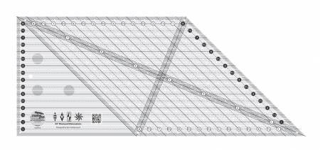 45 Degree Diamond Dimensions 8" Ruler - Creative Grids - CGREU2