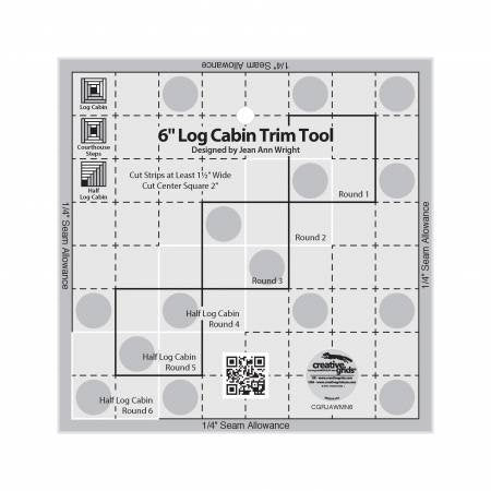 Log Cabin Trim Tool- 6in - Creative Grid - CGRJAWMN6