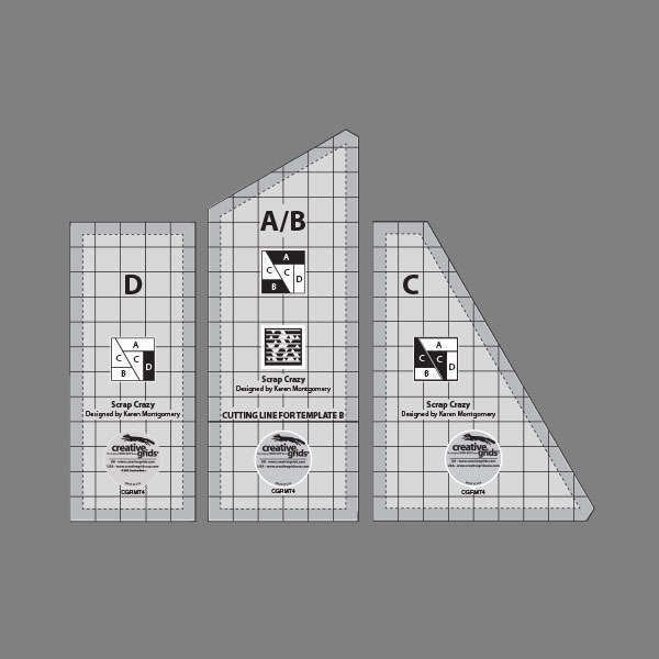 Scrap Crazy 8" Template - Creative Grids - CGRMT4