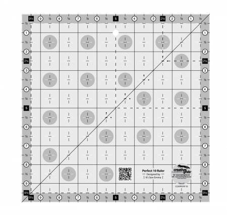Perfect 10" Square Ruler - Creative Grids - CGRPERF10