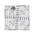 6.5" Square It Up/Fussy Cut Square Ruler - Creative Grids - CGRSQ6