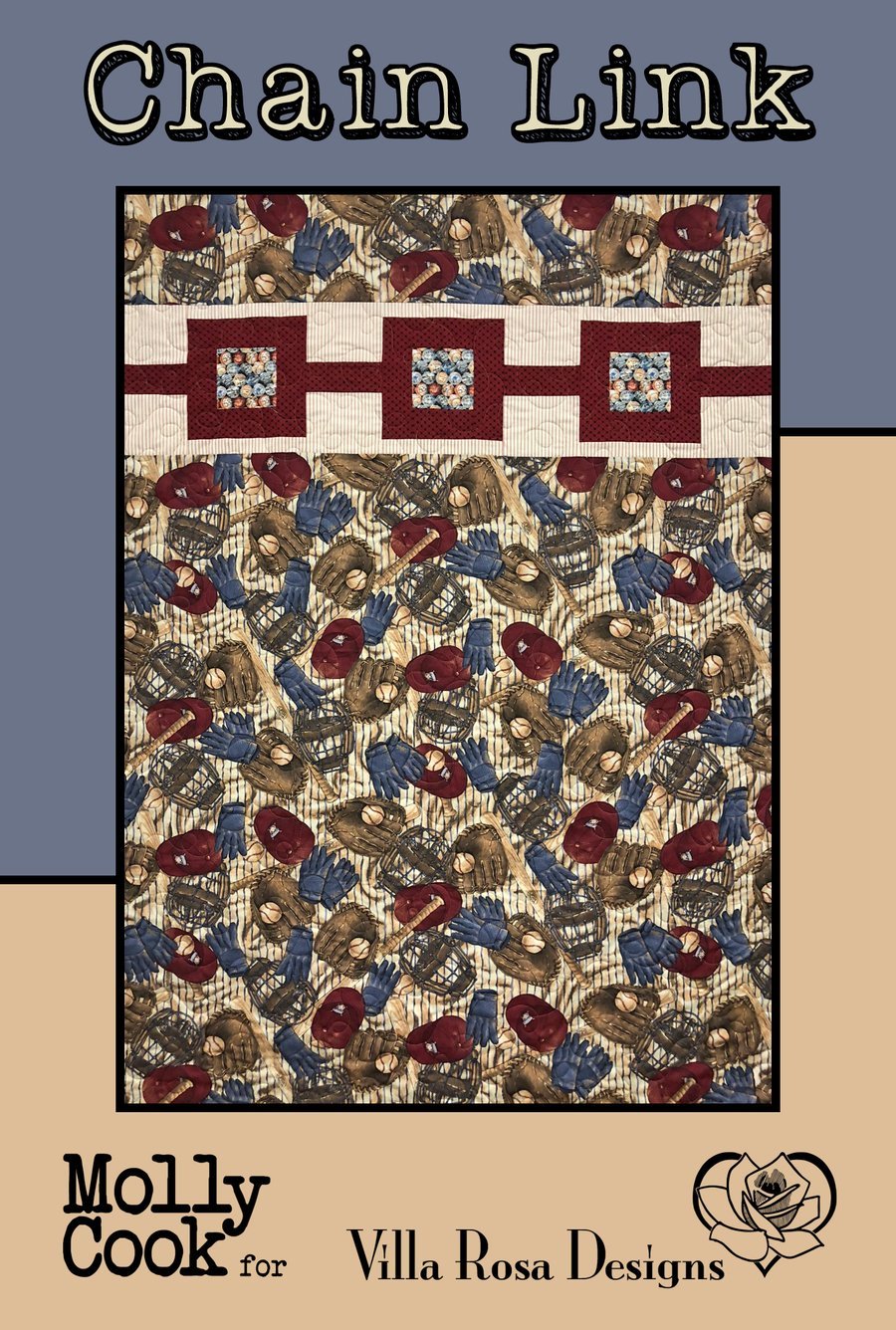 Chain Link - Villa Rosa - 42 x 63 - Theme/Yardage
