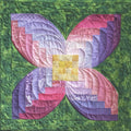 Cabin Flower by Nancy Myers - Table Topper Pattern – 20" x 20" for Cut Loose Press