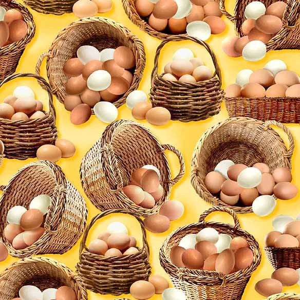 19. Michael Miller - Early to Rise - All Eggs in One Basket/Butter - DCX12079-BUTT