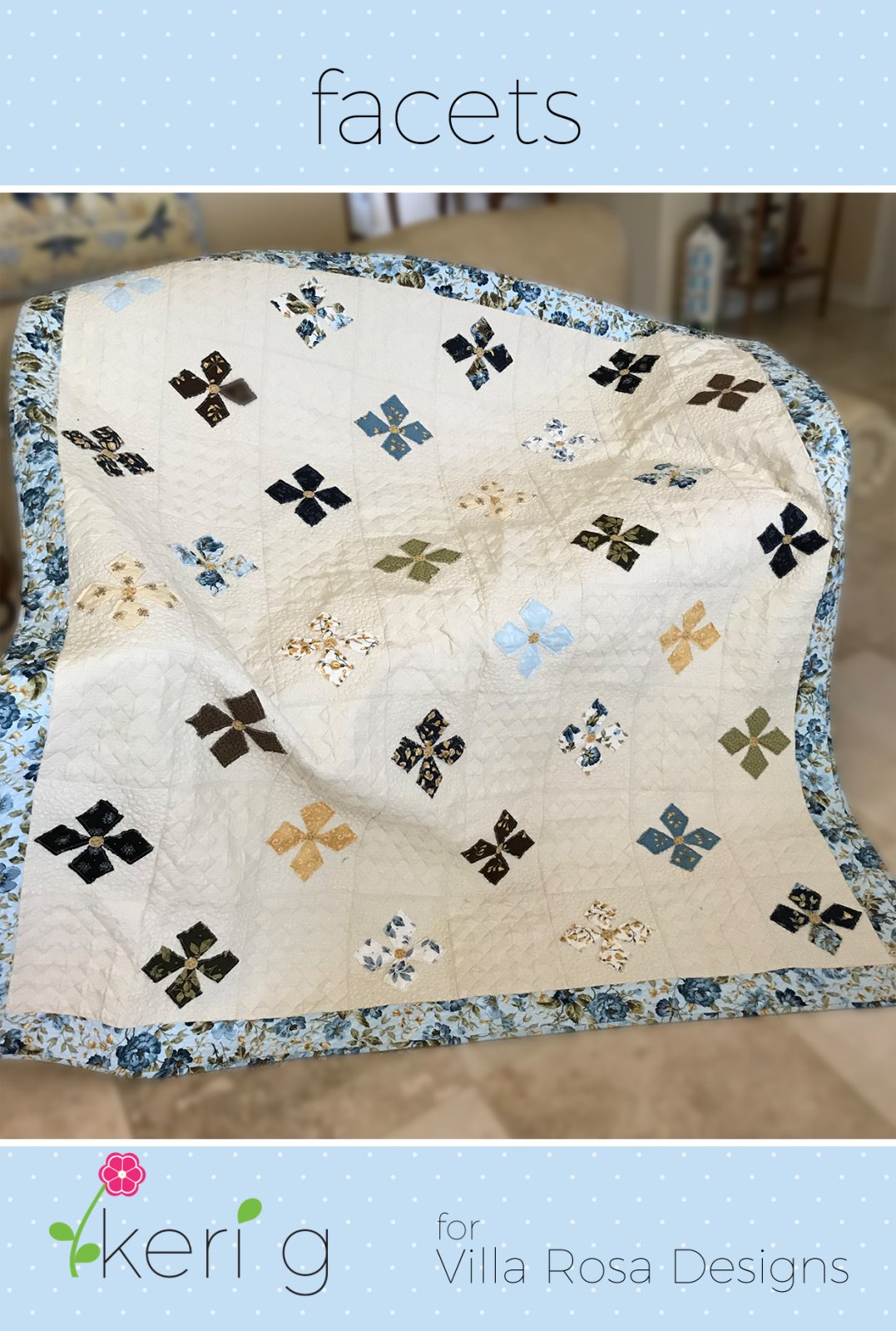 Facets - Villa Rosa - 66 x 74 - 10" Squares