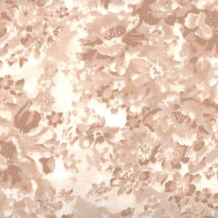 MDG - Wide Quilt Backing-108in - Faded Floral/Camel