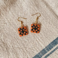 26. Fall Quilt Block Dangle Earrings – Handmade by Sydni Carlson Art