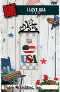 I Love USA by Julie Wurzer - Wall Hanging Pattern – 6"x12" for Patch Abilities