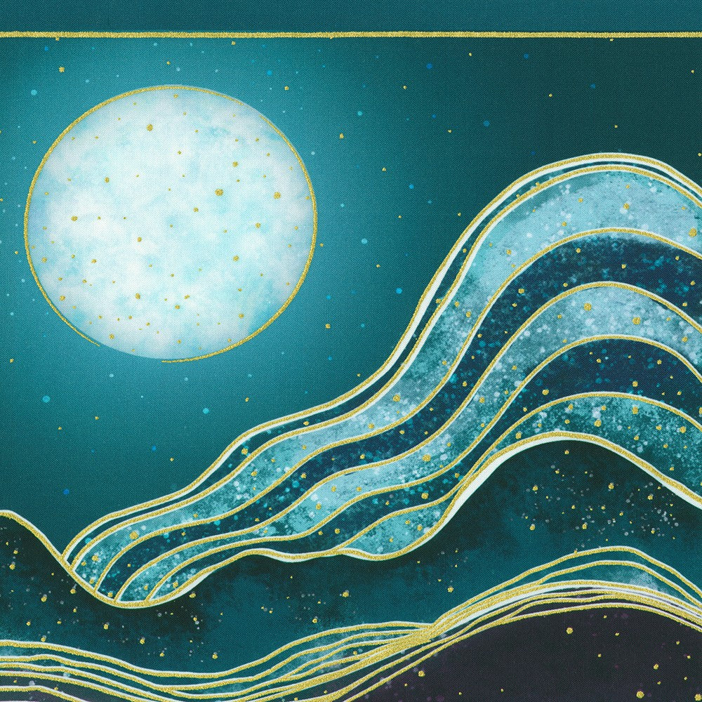 COMING SOON! Hill Shine Nature Fabric Panel by Rose Halsey from Robert Kaufman