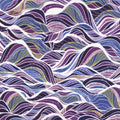 COMING SOON! Hill Shine Amethyst Fabric – Purple Mountain Print by Rose Halsey from Robert Kaufman