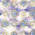 COMING SOON! Hill Shine Lilac Fabric – Sun & Cloud Print by Rose Halsey from Robert Kaufman