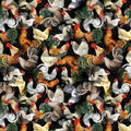 17. Michael Miller - Early to Rise - Poultry In Motion/Tossed Chicken/Black - DCX12074-MULT-D