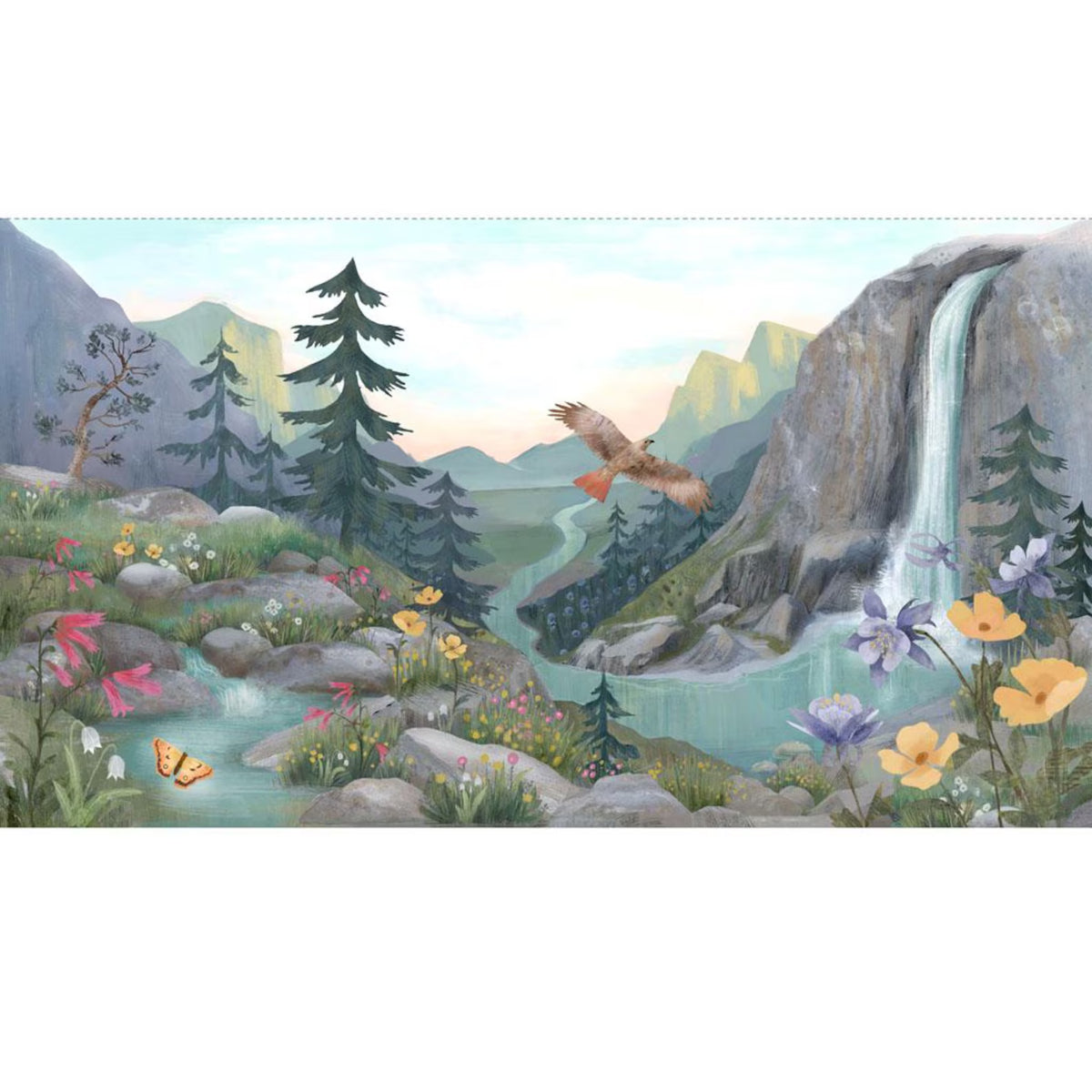 Clothworks - Serenity Scenic Panel/24" - Y4312-55 - A15