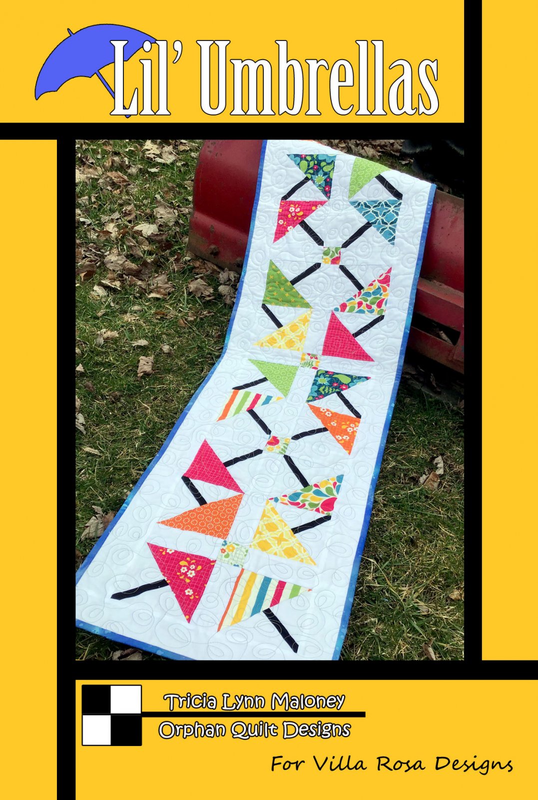 LIL' UMBRELLAS - Villa Rosa - 14"x51" - 5" Squares