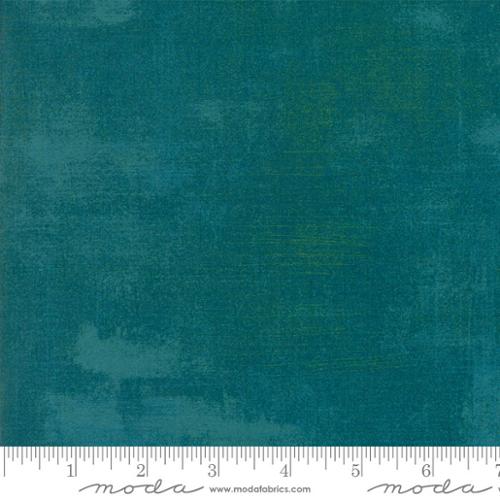 Moda - Grunge - Saxony Fabric – Turquoise Blender by BasicGrey