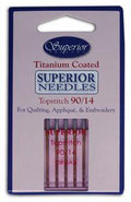 Needle-Titanium Topstitch - Superior Needles-90/14 - 9014