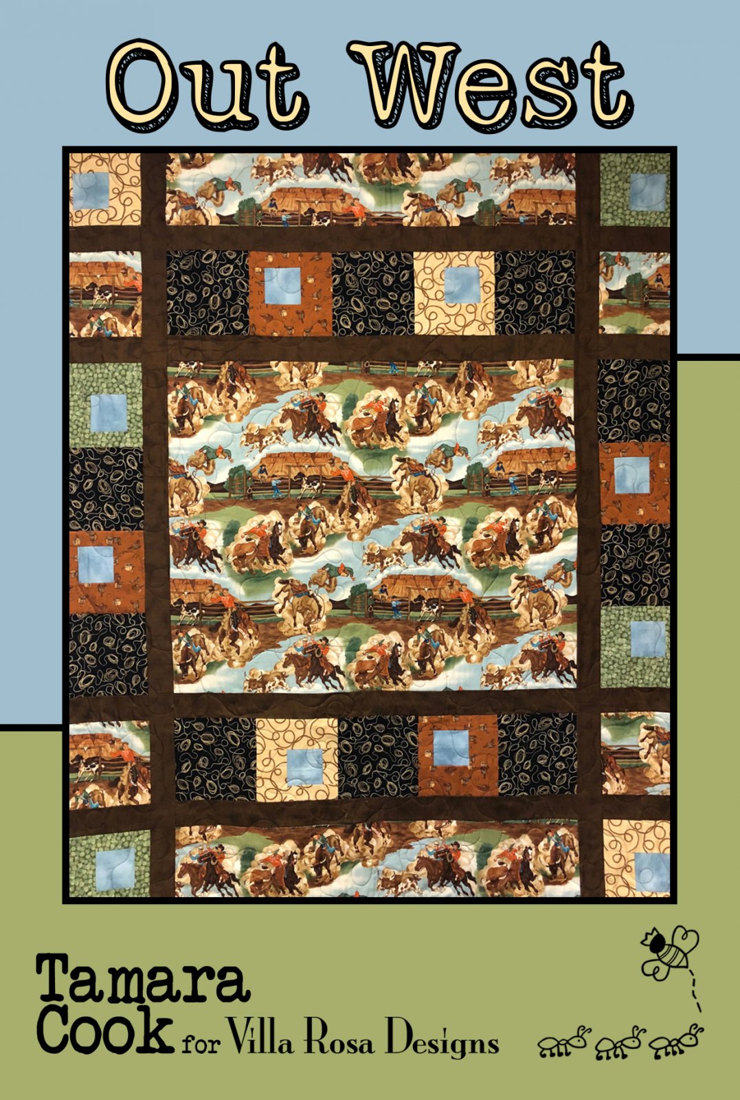 Out West - Villa Rosa - 61 x 74 - Yardage-Panel