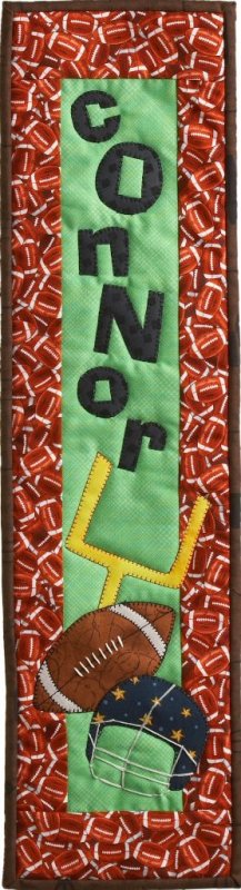 Football by Julie Wurzer - Wall Hanging Pattern – 6"x22" for Patch Abilities