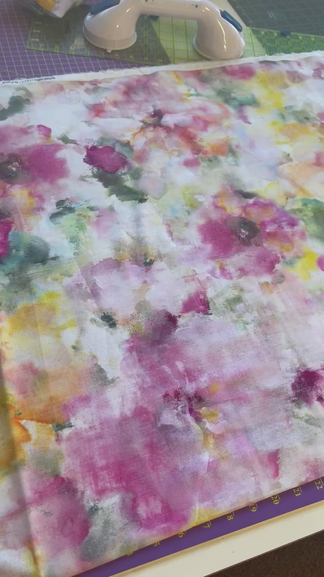 Watercolors Pink 108" Wide Backing Fabric – Pink from Michael Miller Fabrics