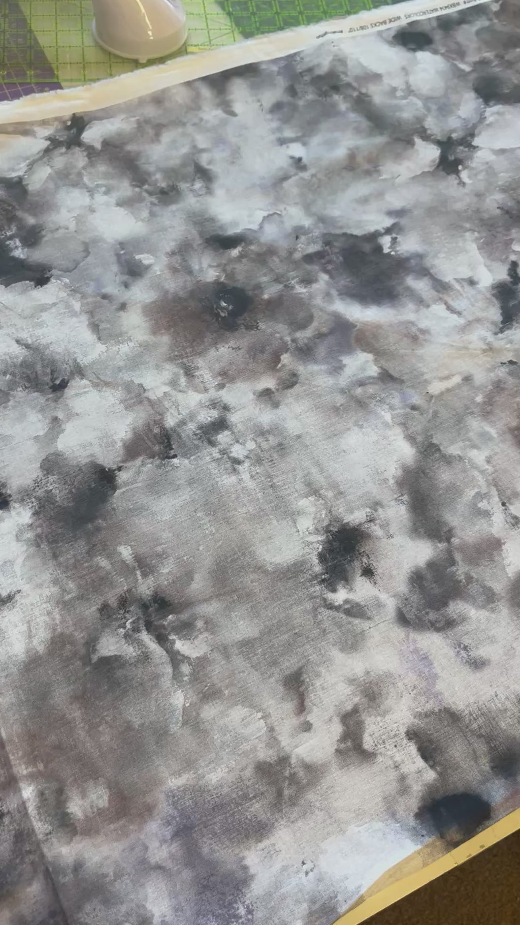 Watercolors Smoke 108" Wide Backing Fabric – Gray from Michael Miller Fabrics
