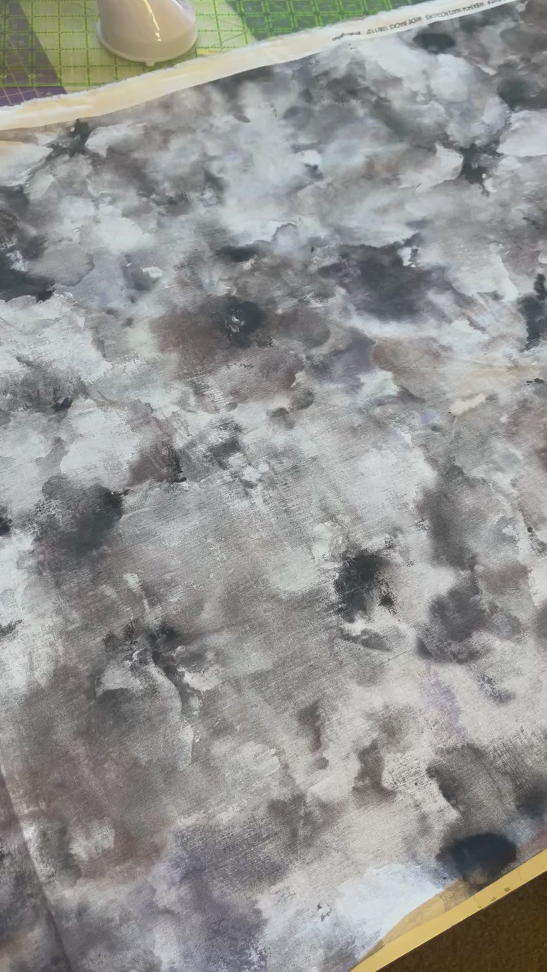 Watercolors Smoke 108" Wide Backing Fabric – Gray from Michael Miller Fabrics
